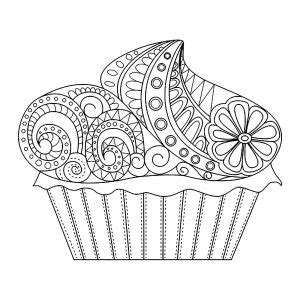 Dr Les De Cupcakes Coloriages De Cupcakes Et Gateaux Faciles