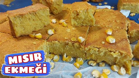 MISIR EKMEĞİ NASIL YAPILIR CORNBREAD RECIPE HOW TO MAKE CORN BREAD