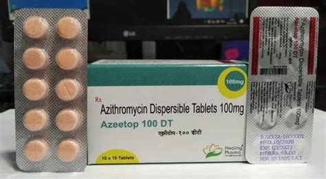 Azithromycin 100 Mg Dispersible Tablet Packaging Size 1x10 At ₹ 65strip Of 10 Tablets In