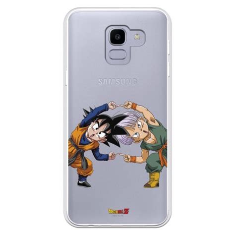 Funda Para Samsung Galaxy J6 2018 Oficial De Dragon Ball Goten Y Trunks