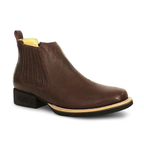 Botina Masculina Couro Floater Chocolate Silverado Botas