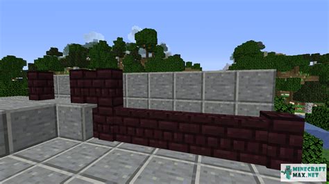 Nether Brick Wall How To Craft Nether Brick Wall In Minecraft