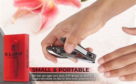 Amazon.com : Nail Clippers with Catcher – KLIPP Heavy Duty Stainless ...