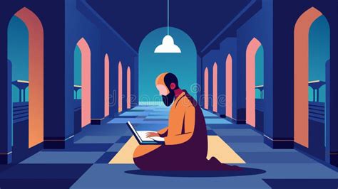 The Sound Of Prayers Echoes Through The Halls As A Digital Nomad Types