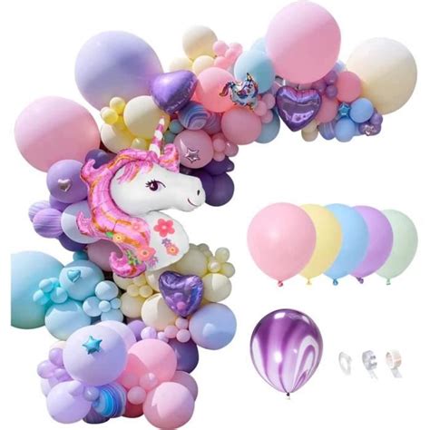 Kit Arche Ballon Licorne Licorne Ballon Anniversaire Fille Avec Norme