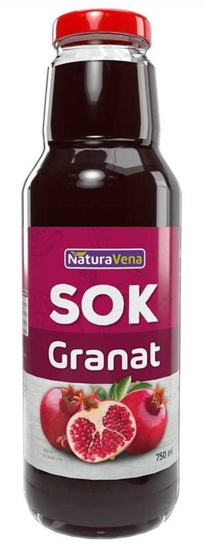 SOK Z GRANATU 100 750 Ml NATURAVENA Dobra Cena Sklep BiozFarmy