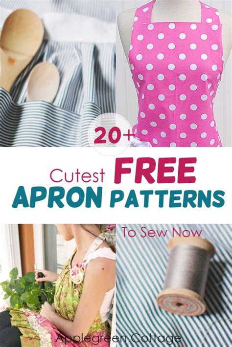 20 Free Apron Patterns To Sew In 2021 AppleGreen Cottage