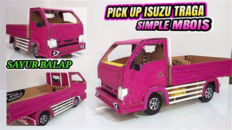 Membuat Miniatur Pickup Sayur Balap Simple Mboiss Dari Kardus Bisa