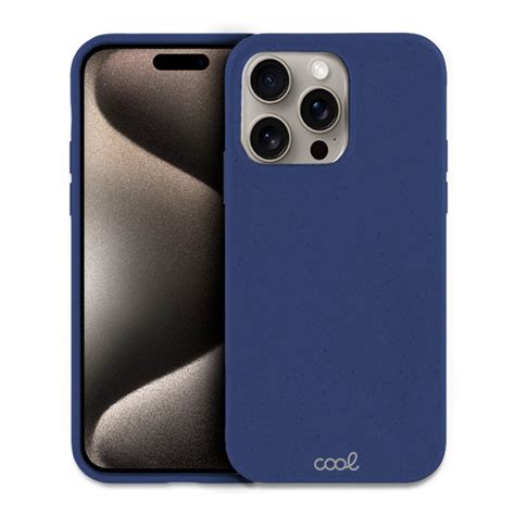 Cool Funda Eco Biodegradable Azul Marino Para Iphone Pro Max