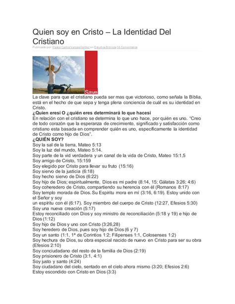 Quien Soy En Cristo PDF