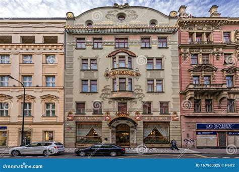 Hotel Central editorial image. Image of czech, facade - 167960025