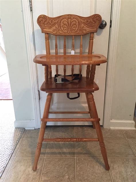 Vintage Wooden High Chair Jenny Lind Antique High Chair Etsy Wooden