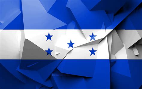 Flag Of Honduras Geometric Art HD Wallpaper Pxfuel