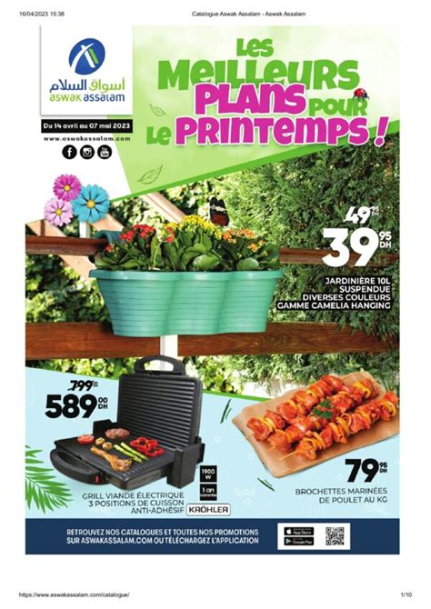 Catalogue Aswak Assalam Meuilleur Plans Mai Printemps