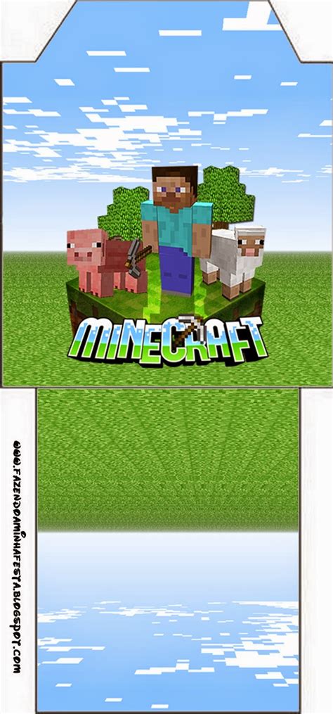 Minecraft Invitaciones Para Imprimir Gratis Ideas Y Material Gratis Para Fiestas Y