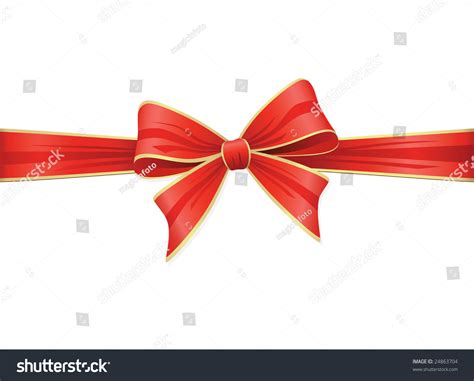 Red Bow Ribbons Vector Decoration Collection Stock Vector Royalty Free