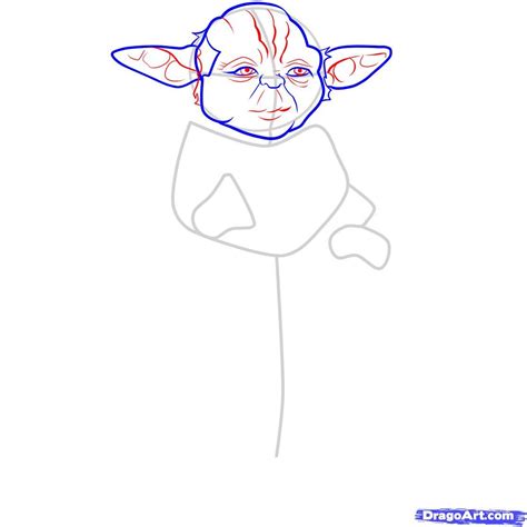 How To Draw Yoda Yoda Drawing Drawings Drawing Tutorial