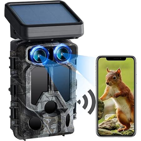 Nexcam Solar Wildkamera K Fps Mp Wlan Bluetooth Wildtierkamera Mit