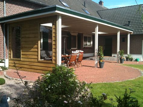 Landelijke Klassieke Houten Veranda Terrasoverkapping Bouwen Aan