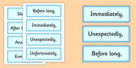 Fronted Adverbial Cards Teacher Made