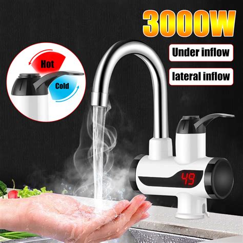 Instant Electric Hot Water Faucet Tap With LED Display 220V 3000W For