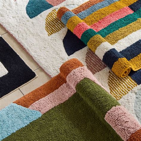 Colorblock Bath Mat West Elm