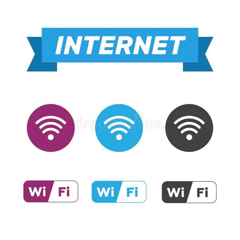 Wireless And Wifi Icons Wireless Network Symbol Wifi Icon Stock