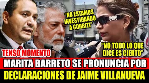 MARITA BARRETO BRINDA TENSA DECLARACIONES A LA PRENSA POR JAIME