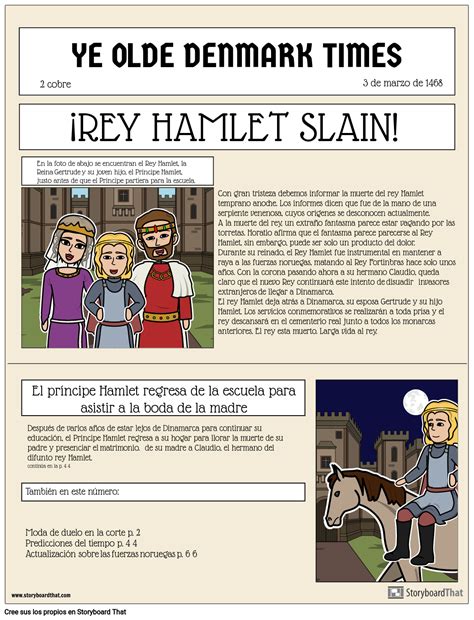 Anuncio Del Peri Dico Hamlet Storyboard Por Es Examples