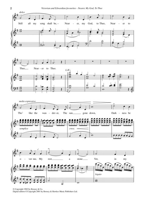 Nearer My God To Thee Piano Vocal Digital Sheet Music Sheet