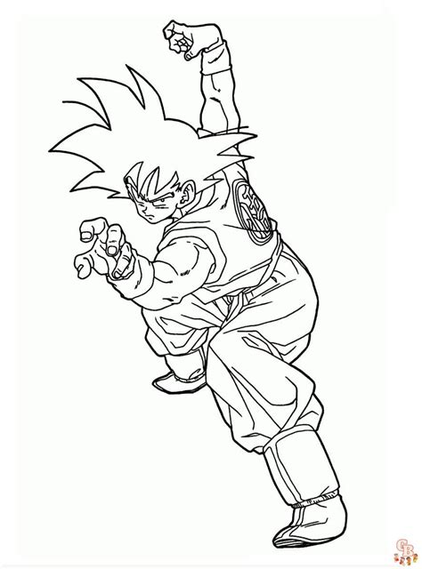 D Couvrez Les Meilleurs Coloriage De Sangoku Imprimer