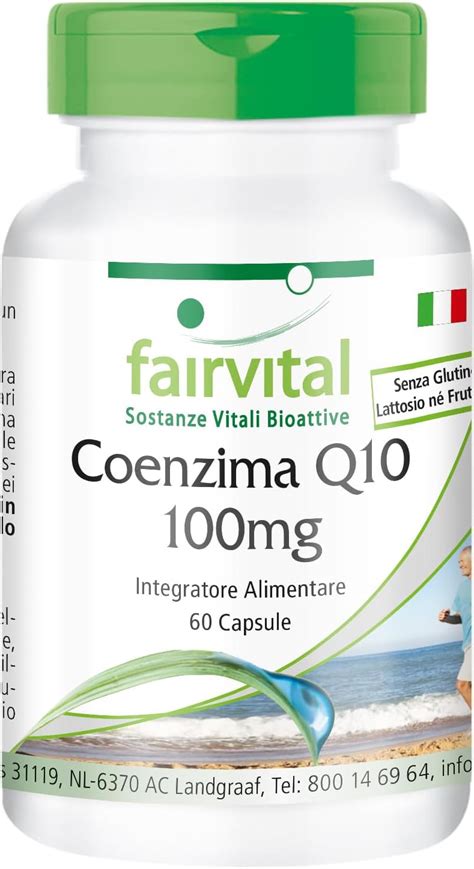 Fairvital Coenzima Q Mg Per Mesi Vegan Alto Dosaggio