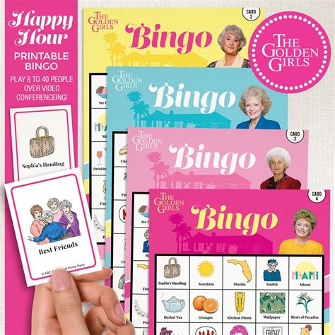 Prime Party Golden Girls Printable Bingo Game Now Only 5 Milled