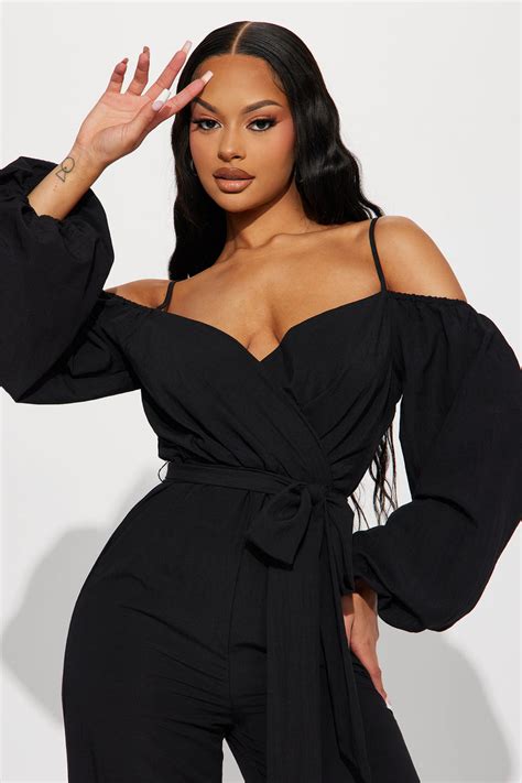 Audrey Jumpsuit Black Fashion Nova Jumpsuits Fashion Nova