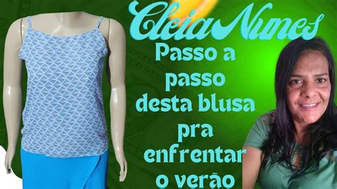 Como fazer blusinha de alcinha pra enfrentar o verão YouTube