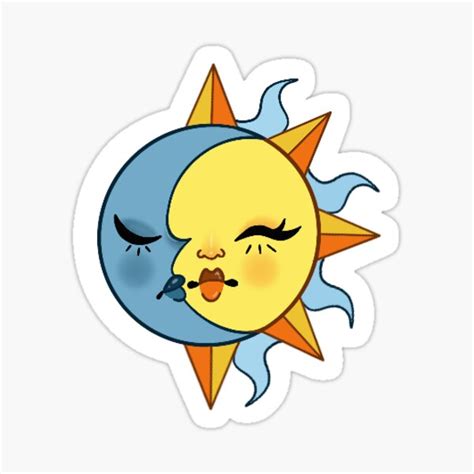 Medieval Sun And Moon Sticker For Sale By Ginamyers2001 Redbubble