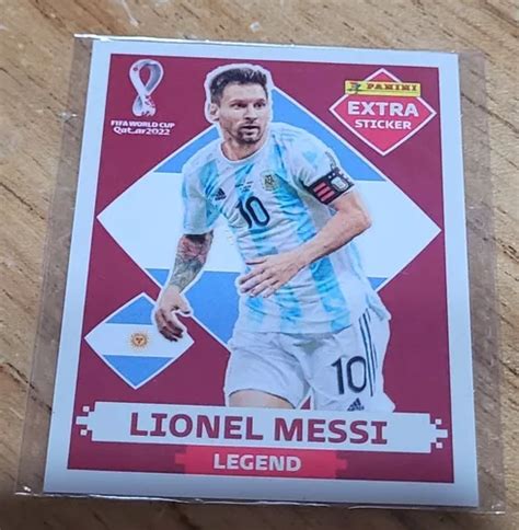 Figurita Extra Sticker Mundial Qatar 2022 Messi Base En Venta En Por