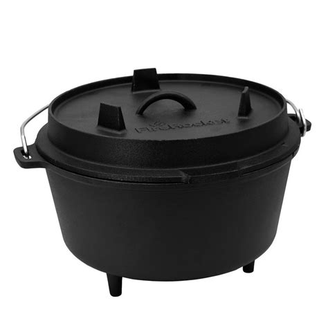 Firerocket Grilltopf Dutch Oven 9qt 8 5l Dreibein Premium Gusseisen Dutch Oven