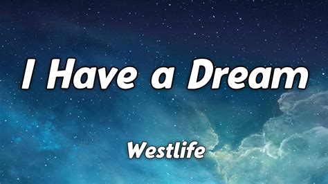 Westlife I Have A Dream Lyrics 🎵 Youtube