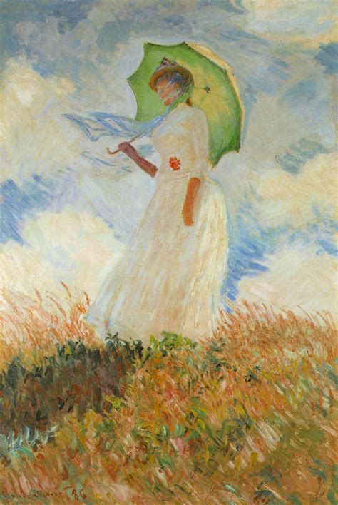 La Promenade La Femme à lombrelle Claude Monet Textes à tout vent