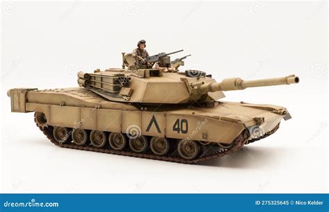 American M1a1 Abrams 120 Mm Main Battle Tank Scale Model Editorial