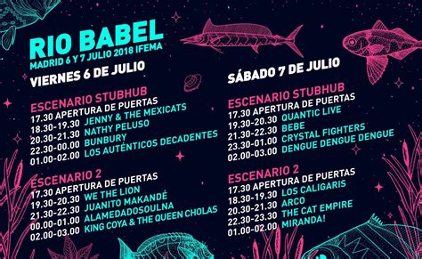 El Festival R O Babel Presenta Su Cartel Por D A Y Horarios