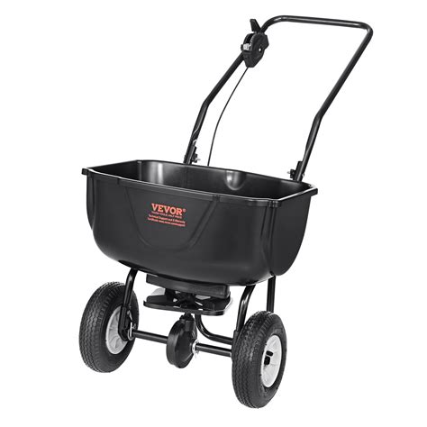 VEVOR Broadcast Spreader 60 LB Walk Behind Turf Spreader With 8