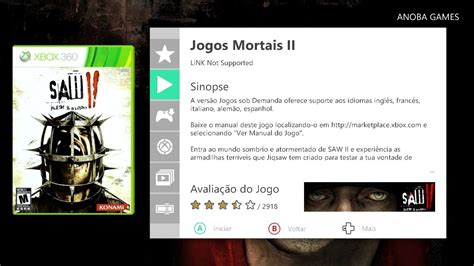 Jogos Mortais II Saw II Flesh Blood Xbox 360 Full HD 1080