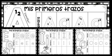 Repasamos Las Vocales Con Fichas De Trazos Imagenes Educativas