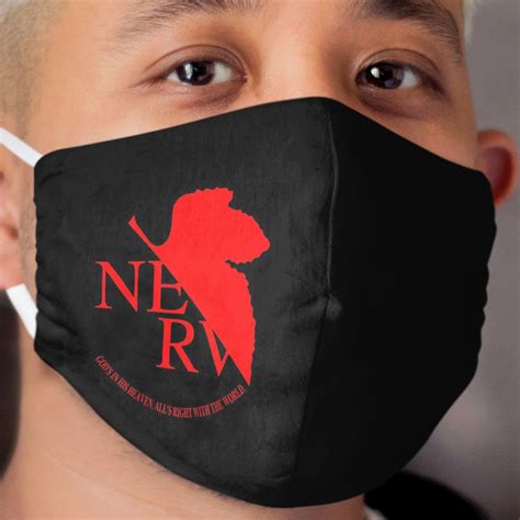 NERV Logo Cloth Face Mask - Chief T-shirt