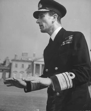 Lord Louis Mountbatten Uniform During Wwii Redaktionelles Stockfoto