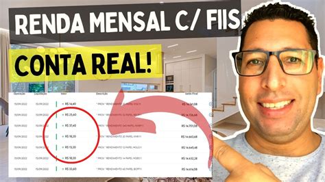 RENDA MENSAL FUNDOS IMOBILIÁRIOS FIIS NA PRÁTICA YouTube