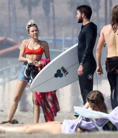 Miley Cyrus Wore The Cutest Bikini To The Beach With Liam Hemsworth