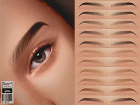 Cosimetic S Soft Angled Eyebrows No 29 Sims 4 Cc Makeup Sims 4